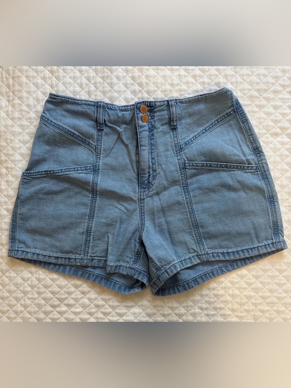 Universal Thread High-Waist Light Blue Denim Shorts